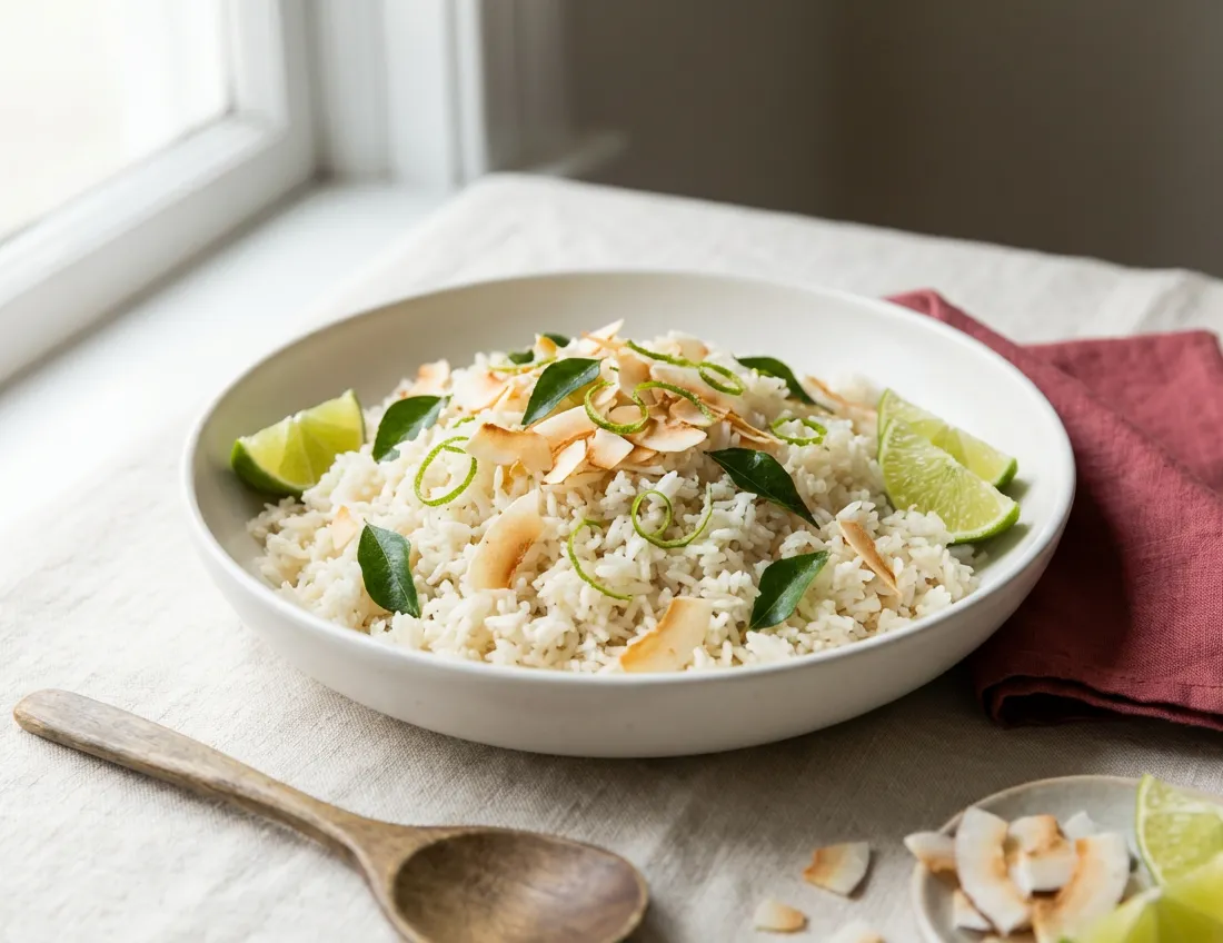 Coconut-Lime Rice (Maldivian-Style)